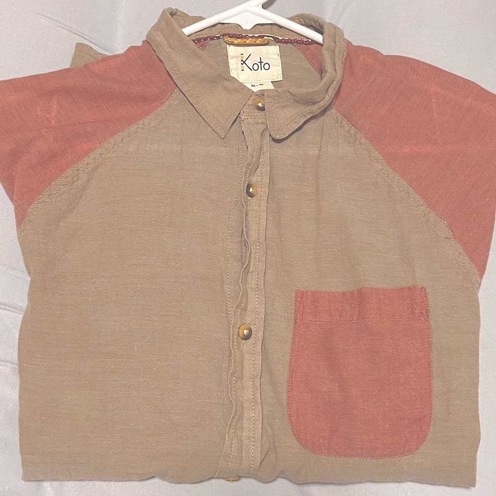 KOTO Men’s M Button Shirt Lightweight with Pocket